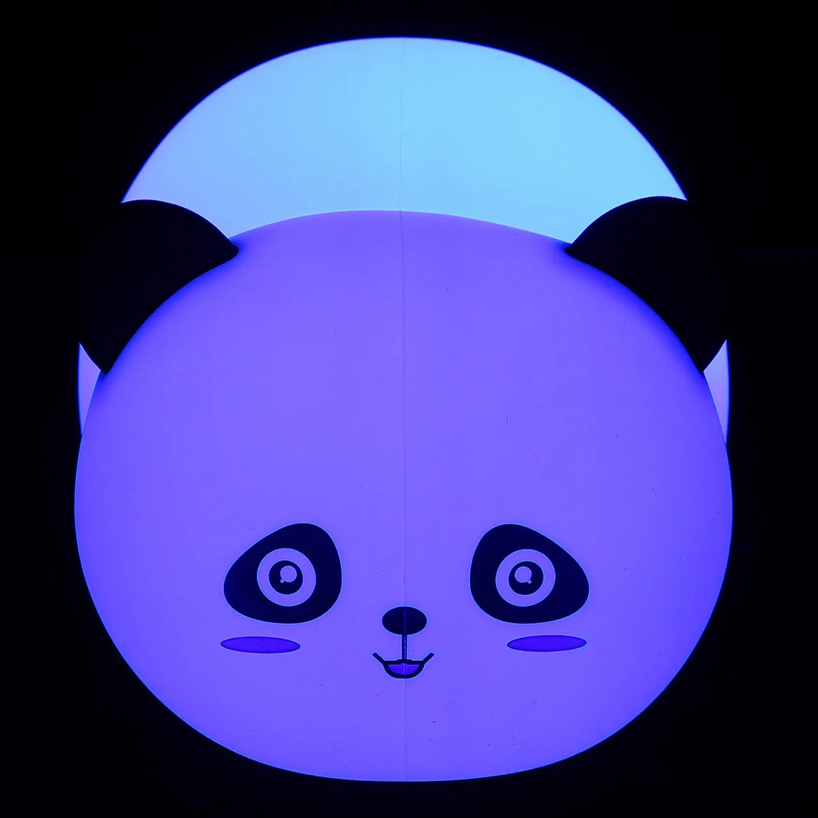 Panda Silicone Night Light USB Charging Color Changing Cartoon Bedside Lamp Kids Room Decor