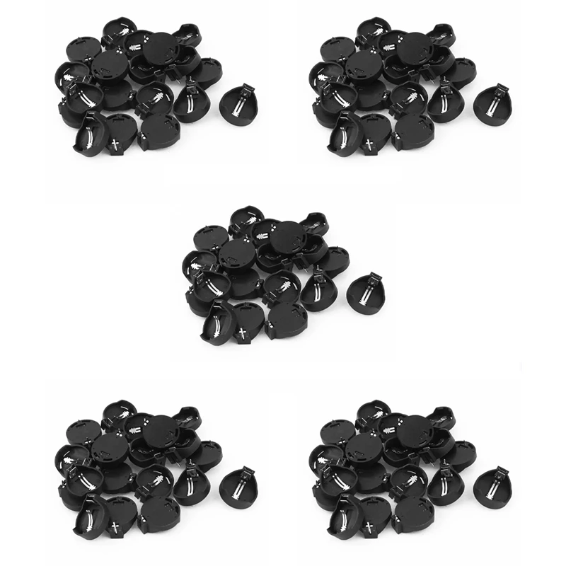 RISE-3V CR2032 CR2025 Button Cell Battery Holder Adapter Black 100 Pieces