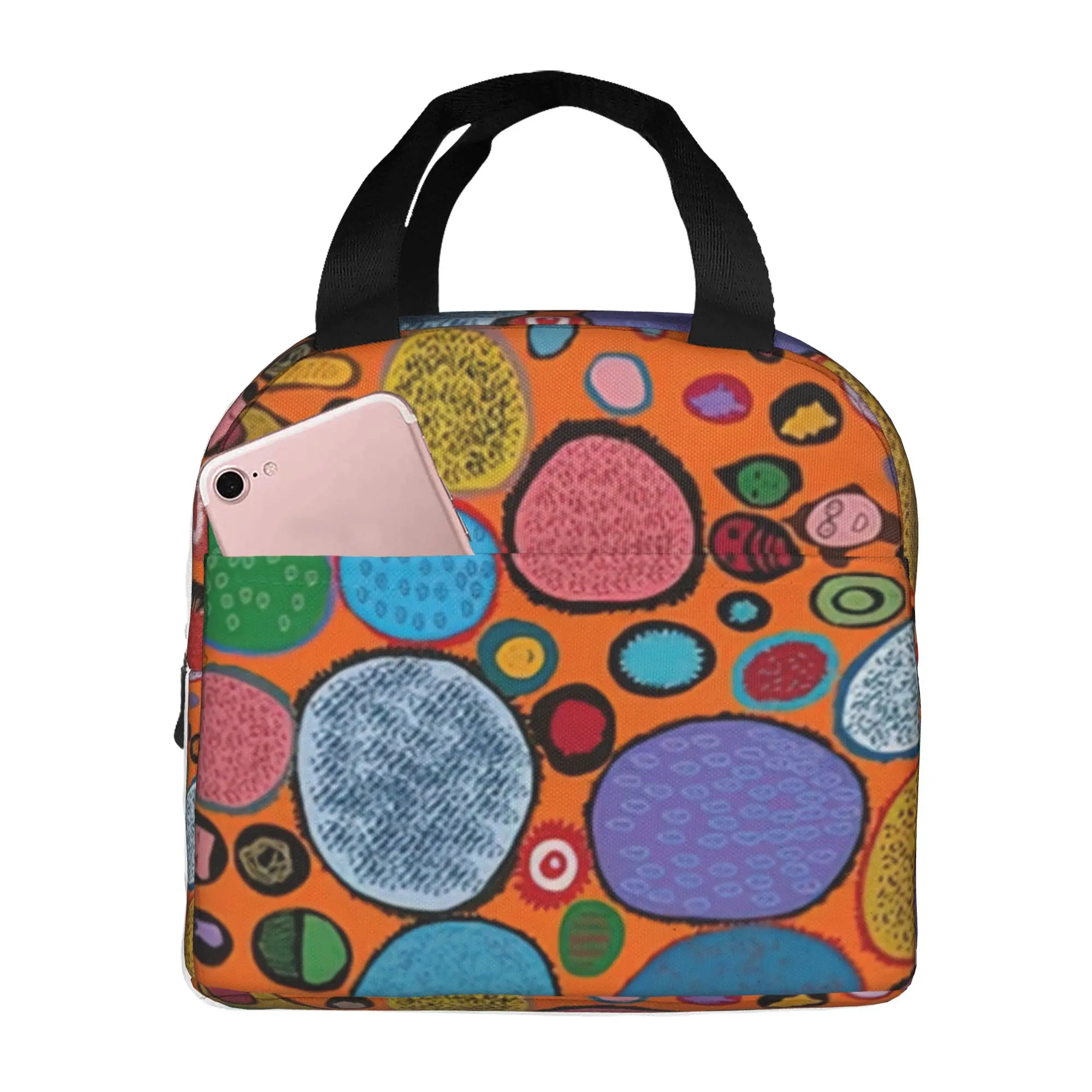 Yayoi Kusama Abstract Mushroom Thermal Insulated Lunch Bags Women  Resuable Lunch Tote for Outdoor Picnic Storage Food Box