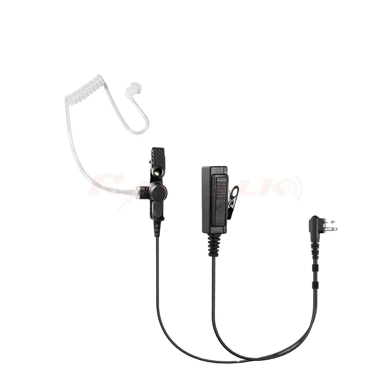 RAYTALK Two Way Radio Acoustic Tube Earpiece 2 Pin G Shape Earphone Headset for Walkie Talkie Professional Use