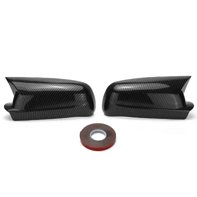 Glänzend schwarze / Carbon-Look-Spiegelkappen für VW Golf 4 MK4 1997-2004, Rückspiegelgehäuseabdeckung, Nachrüstung 3B0857538B