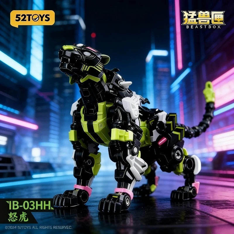 

In Stock Action Figure 52TOYS Transformation IB-03HH Black Tiger Limited Edition INFINITYBOX Series Mecha and Cube Deformation
