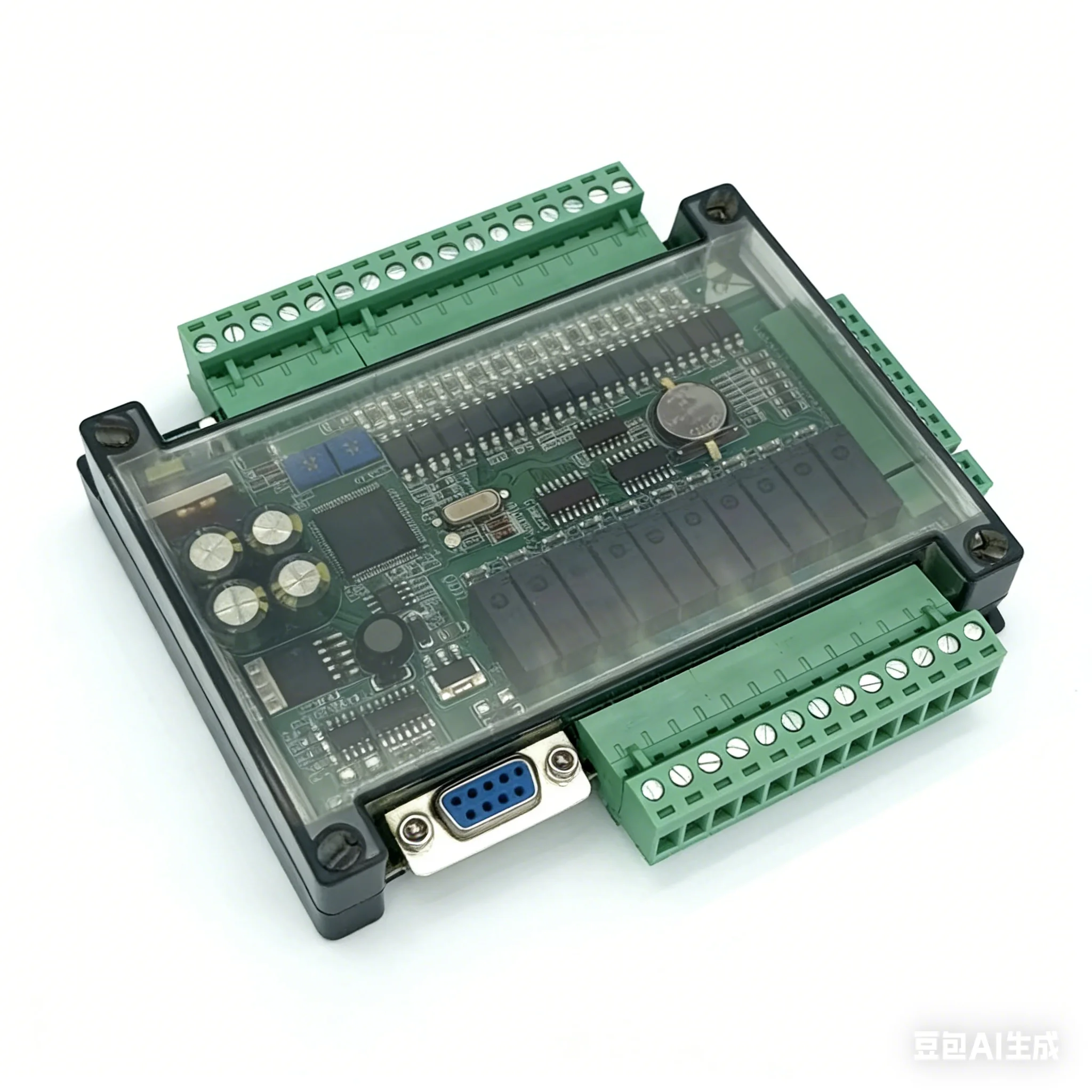 

FX3U-24MR FX3U-24MT PLC industrial control board 14 input 10 output 6AD 2DA with 485 communication and RTC