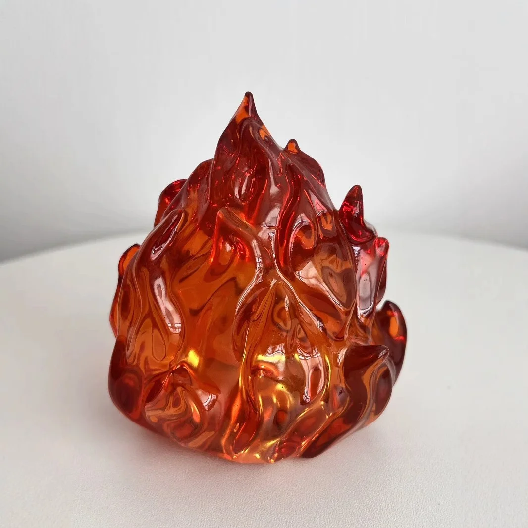 Flame Calcifer, fünffarbige, leuchtende Anime-Figuren, Feuerdämon, klassisches Anime-Modell, Dekorationsfigur, Sammlerstück, Spielzeug, Weihnachtsgeschenk. – Detail 5