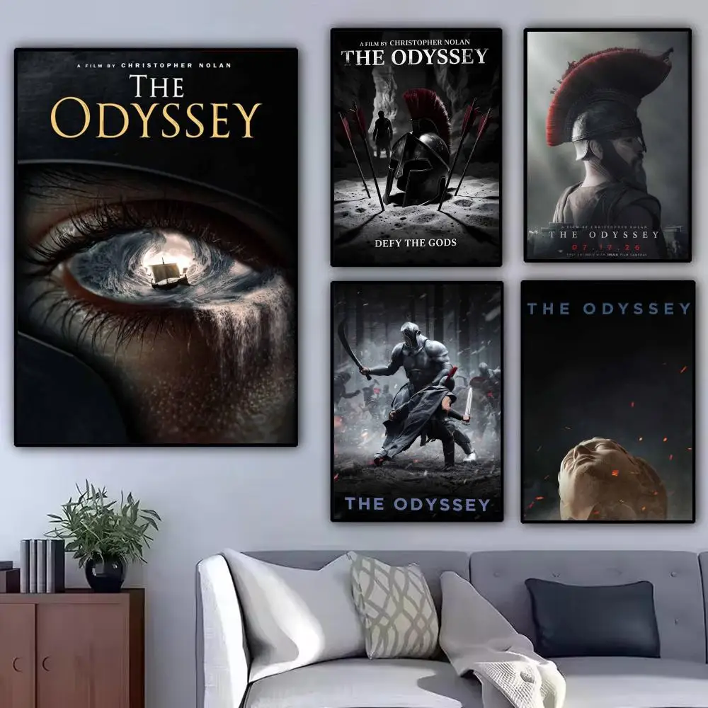 New Movie T-The Odyssey Poster Modern Aesthetic Wall Art Poster Minimalist Room Decoration Items
