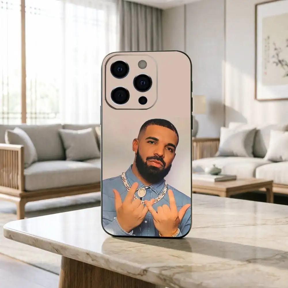 R-Rapper D-Drake Phone Case For iPhone 17, 16,15,14,13,12,11 Plus,Pro Max, Others Soft Black Cover Gift