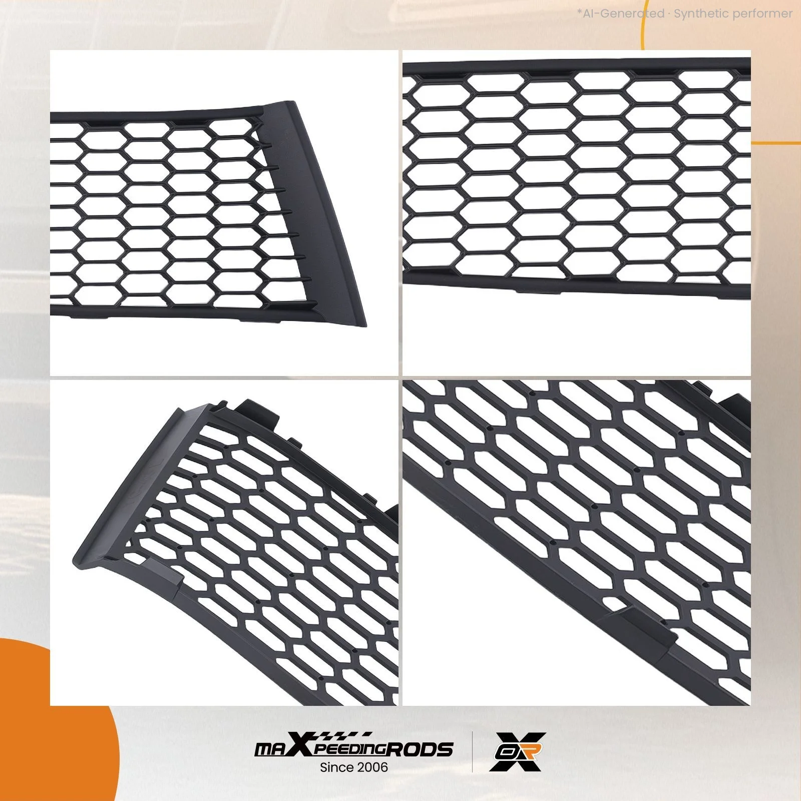 Pair Front Bumper Fog Grille Cover Set for BMW 760Li 750Li 2009-2015 51117903673