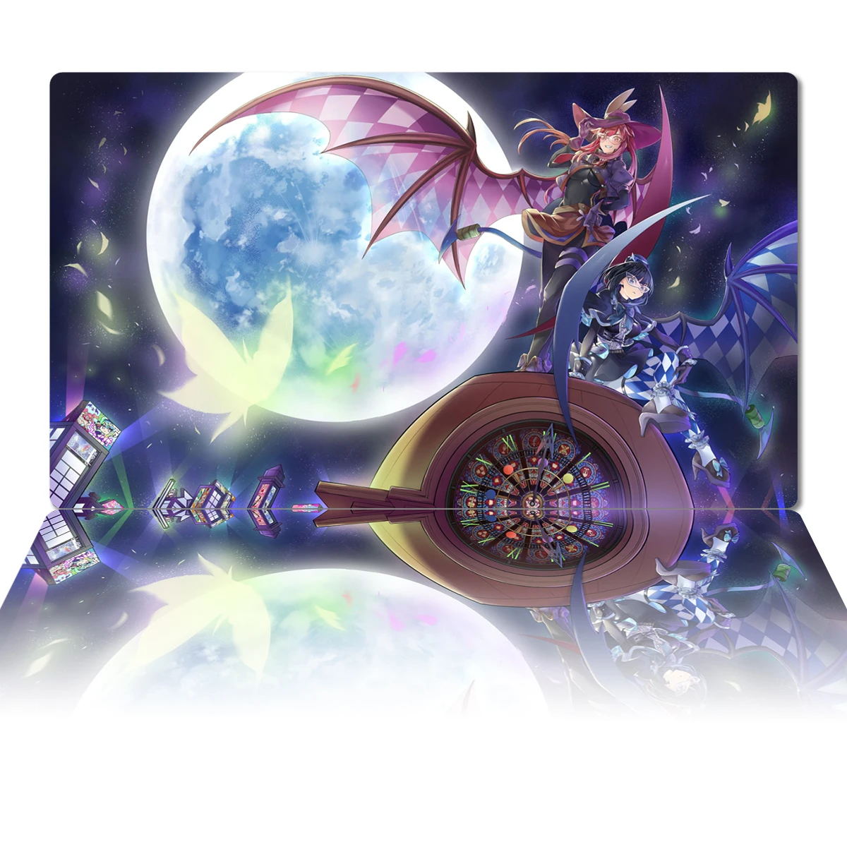 

YuGiOh Playmat Evil Twin Ki-sikil & Lil-la Mat TCG CCG OCG Trading Card Game Mat Anime Mouse Pad Desk Mat Zones Free Bag 60x35cm