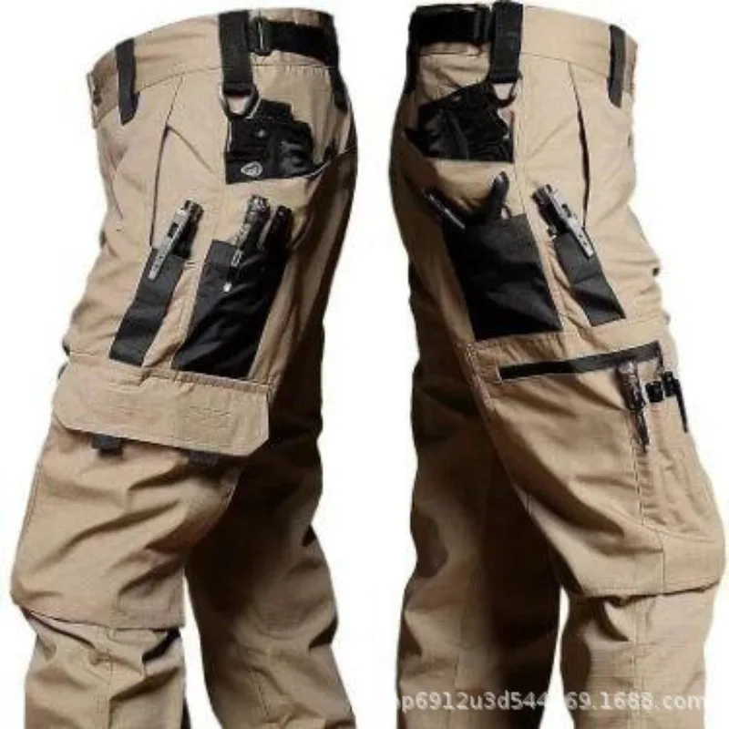Men's Tactical Pants Tooling Men's Straight Casual Pants Thin