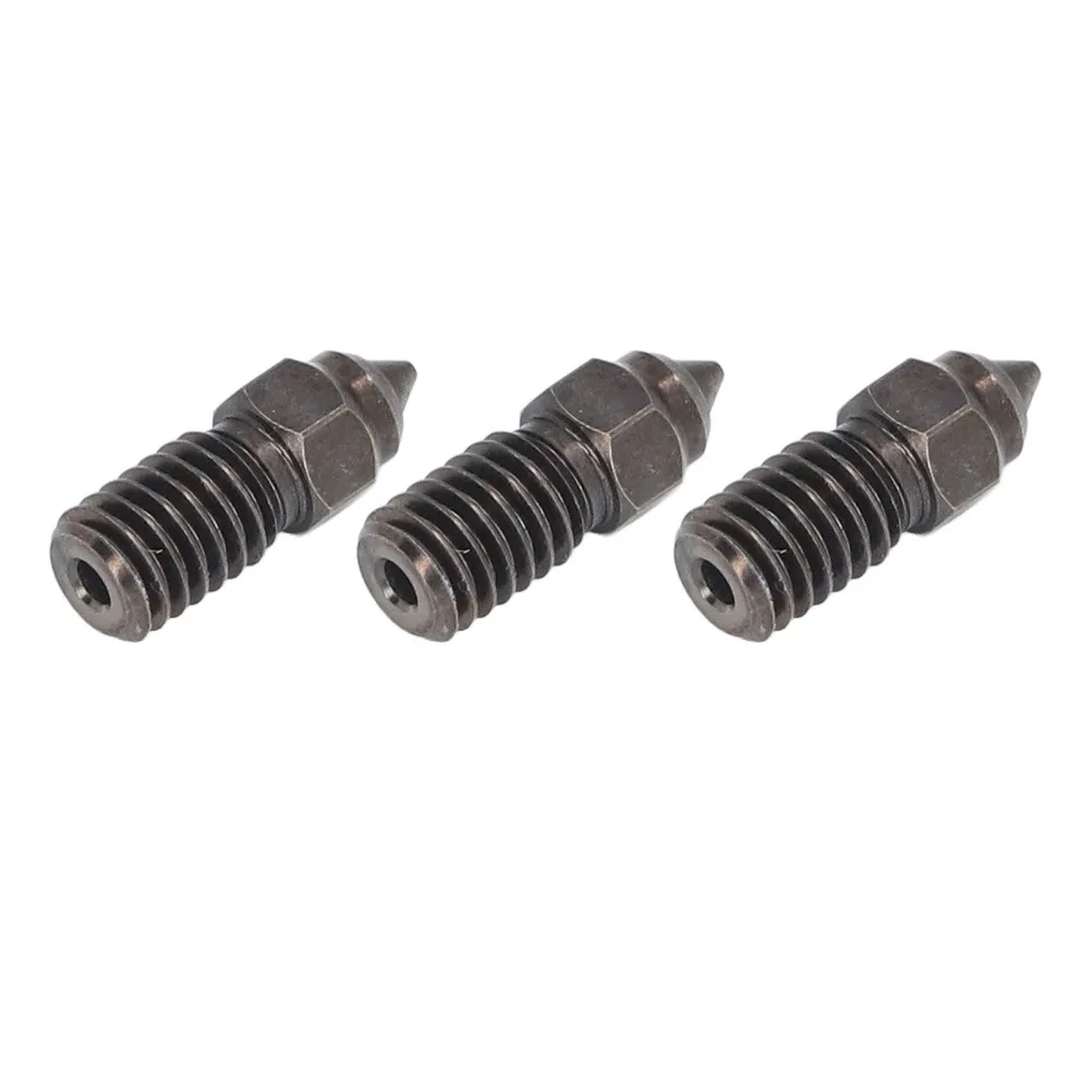 3Pcs 1.75MM Filament Hardened Steel Nozzle 0.4mm Diameter Hardened Steel Material Hotend Nozzle for ENDER 3 V3 SE