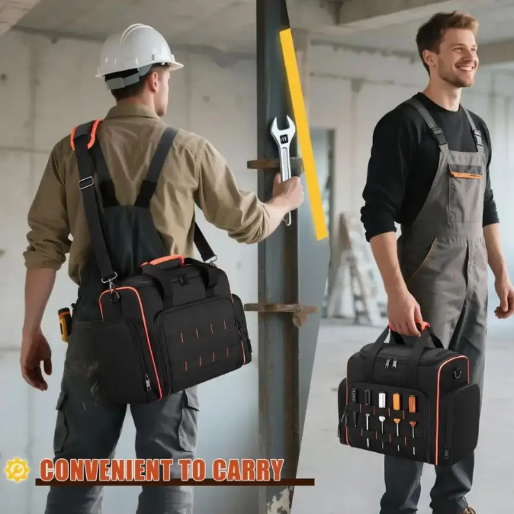 bolsa-de-herramientas-de-color-negro-2-capas-3-estuches-extraibles-diseno-de-2-niveles-ribete-rojo-estuches-extraibles-uso-profesional