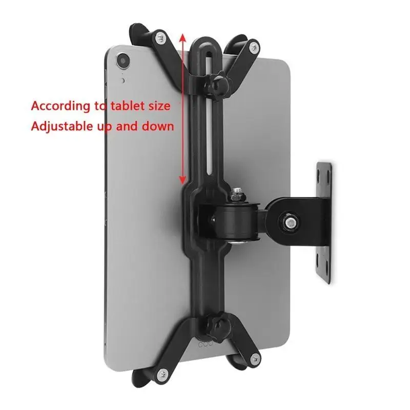 652F 게으른 전화 스탠드 벽 마운트 브래킷 태블릿 긴 팔 접이식 회전 홀더 7-13 인치 태블릿 조절 가능