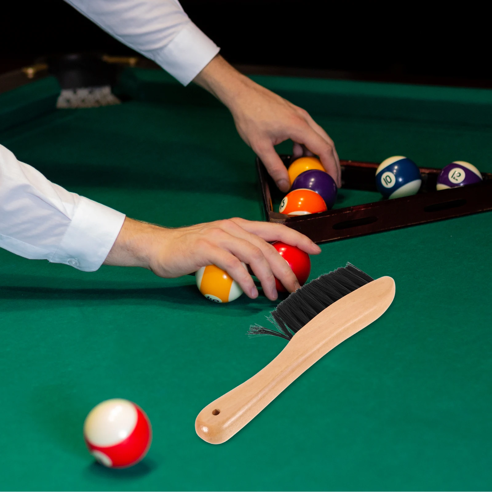 

Billiard Ball Cleaning Brush Supplies Pool Table Corner Billiards Accessory Head Cloth