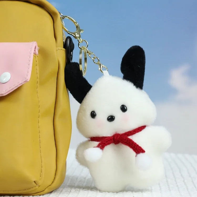 Cartoon Anime Sanrio Cute pacha dog pendant plush toy puppy dog bag pendant doll School Bag  keychain Festival Gift