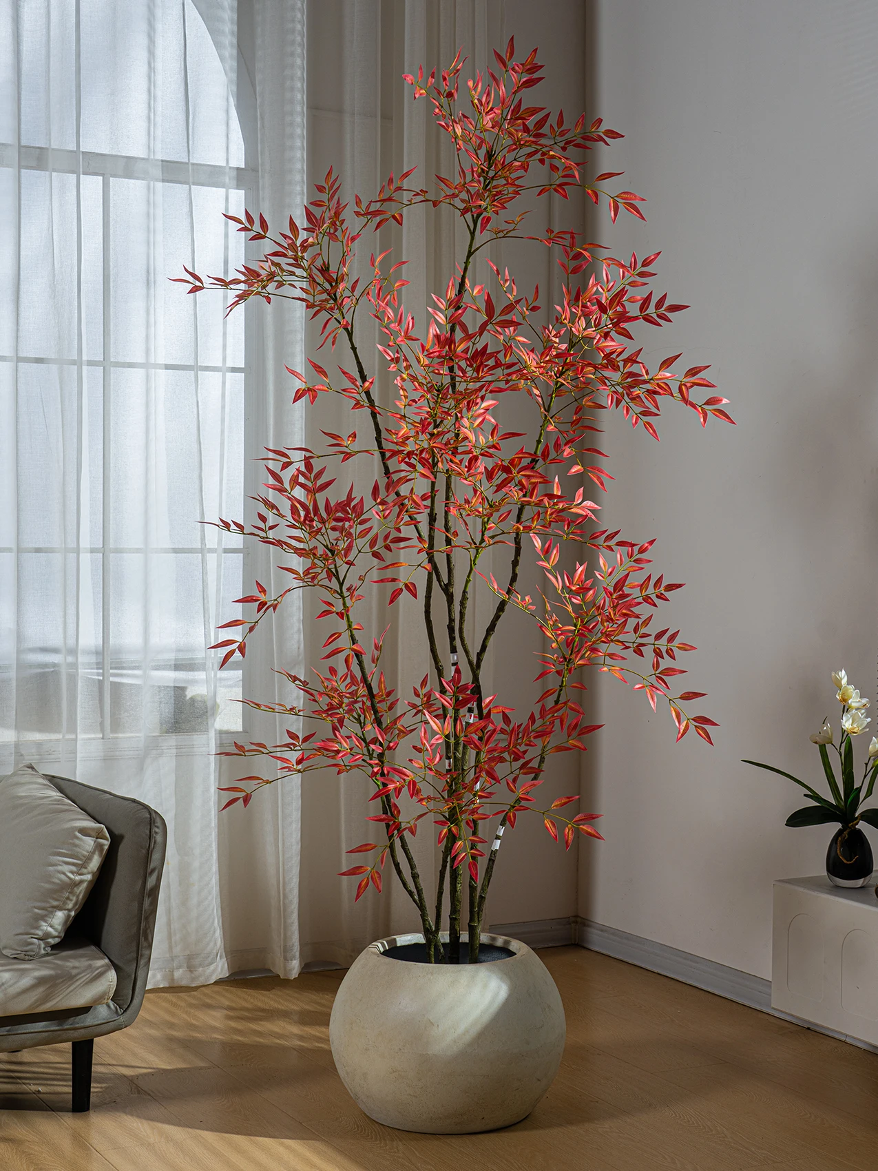 Simulated green plant Nantianzhu high-end light luxury floor ornament advanced bionic fake tree