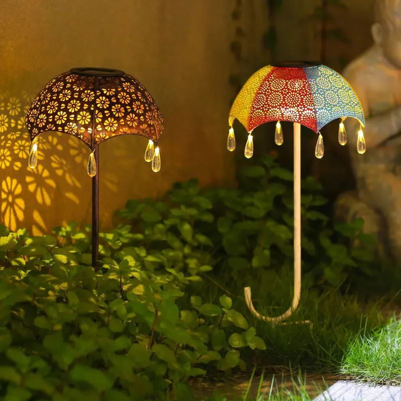 

Solar Umbrella Garden Stake Pathway Light Solar Lighted Garden for Outside Outdoor Patio Lawn Yard Art Holiday & Gardening Gifts