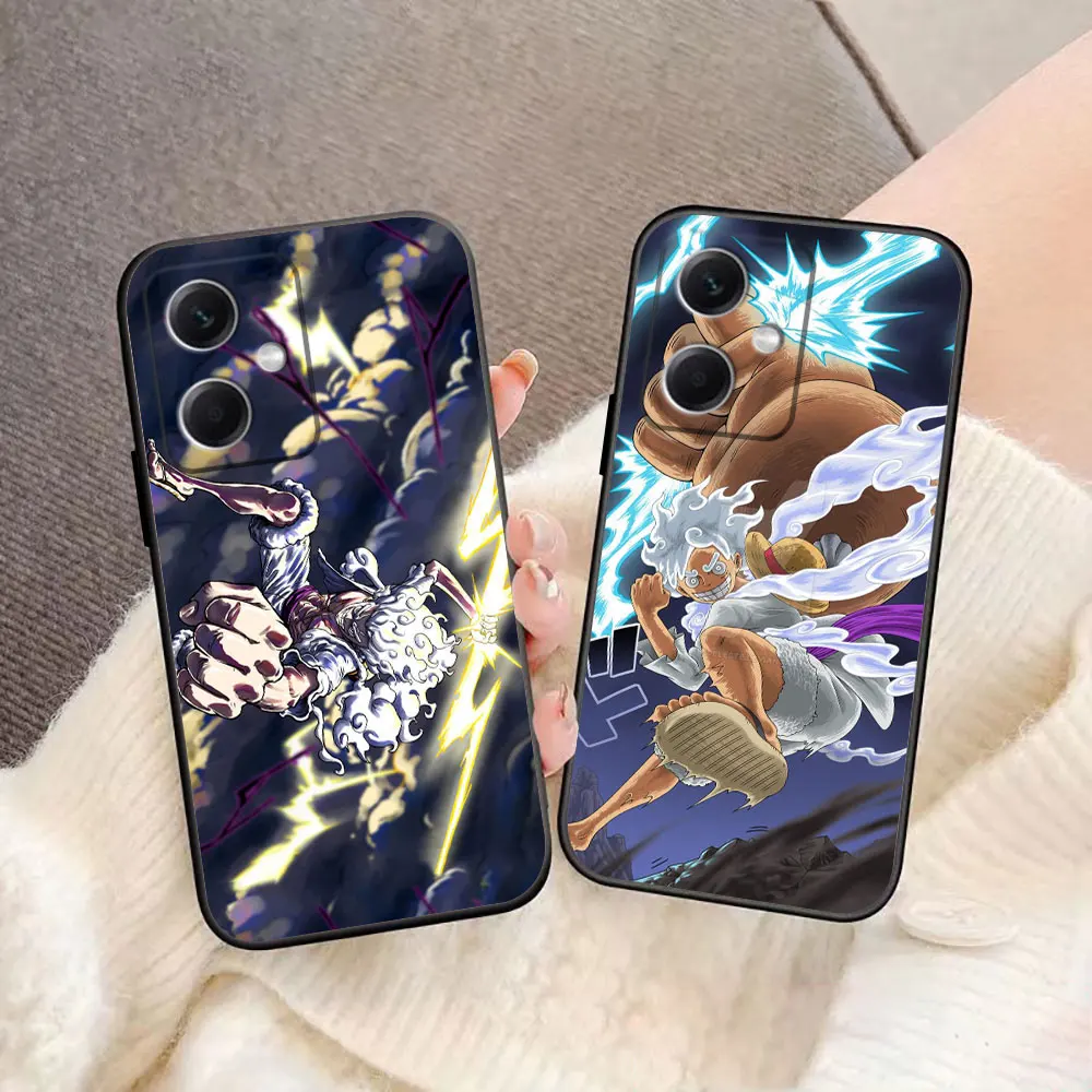 O-One P-Piece Gear 5 L-Luffy غطاء مخصص صور جراب هاتف ل Redmi نوت 14 13 12 12S 11 11T 11S 10 10S9T 9S 9 8T Pro حافظة من البولي يوريثان