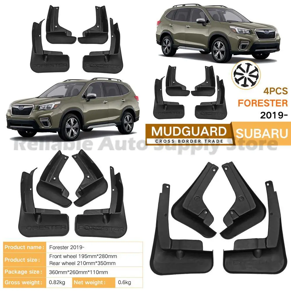 

For Subaru Forester 2019-2024 Mud Flaps Small Version Fender Liner Durable Protection Ultimate Fit Premium Quality