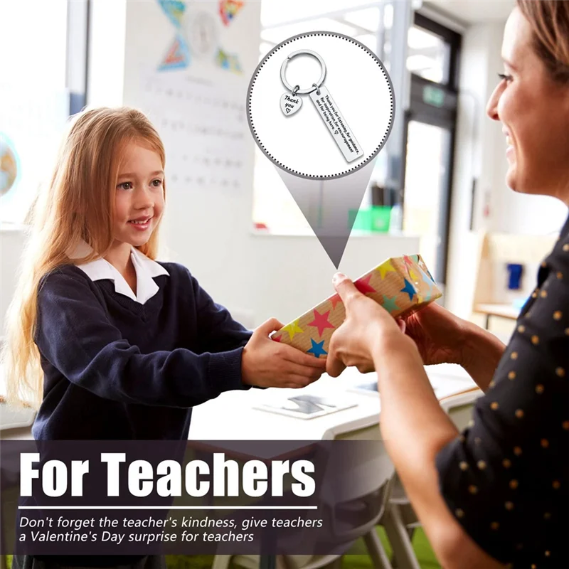 6 قطعة شكرا لك الهدايا المفاتيح التقدير المفاتيح جعل الفرق هدايا ملهمة زميل العمل ترك الهدايا