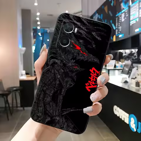 Berserk Guts Phone Case For OPPO Realme 10 Pro Plus GT 2 Pro X2 Pro XT C25S 8 7 6 Pro 6i GT Master C3 C21 C21Y X3 SuperZoom