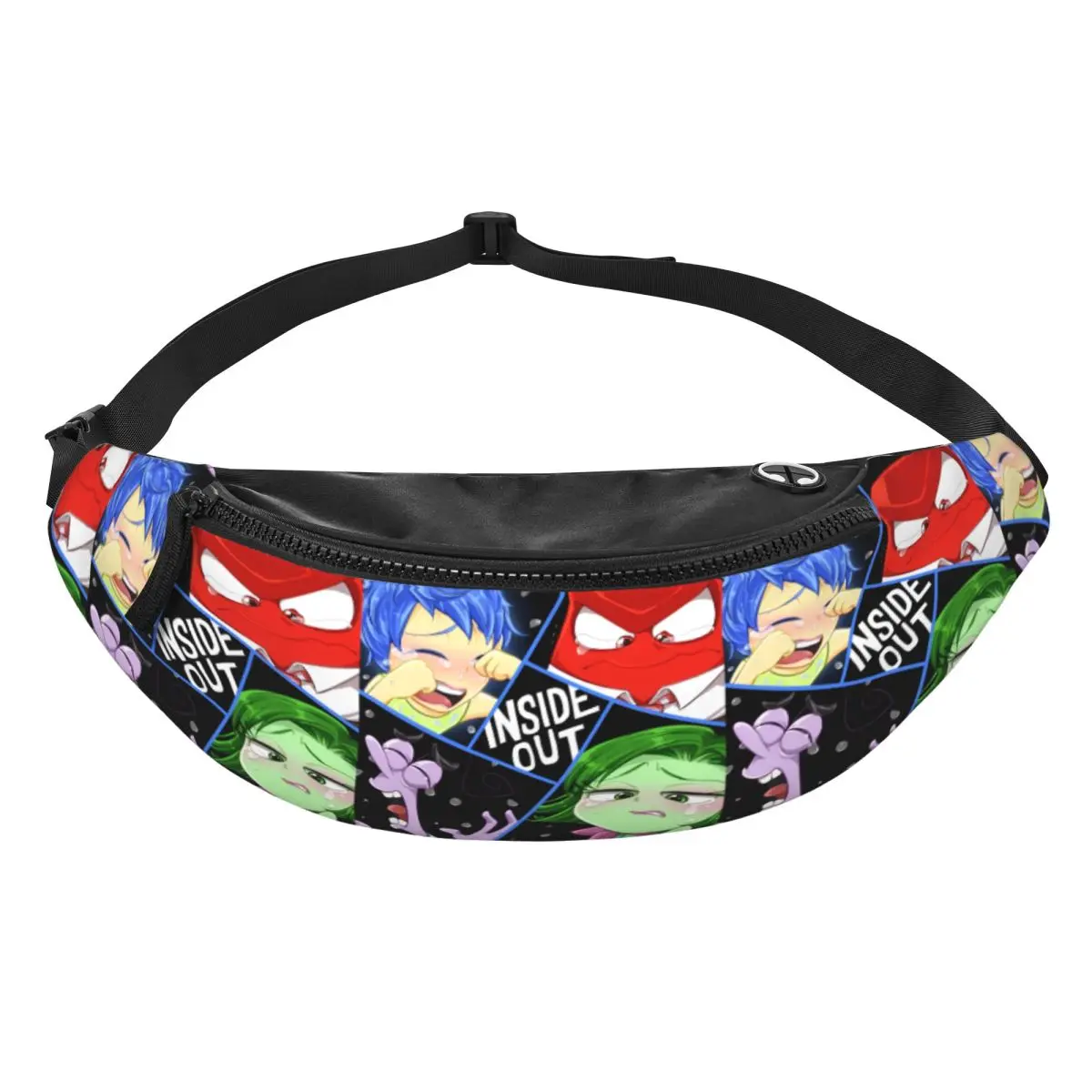 

Поясная сумка-бананка Custom I-Insides Cartoon Out для мужчин и женщин, кроссбоди, для бега, для телефона и денег