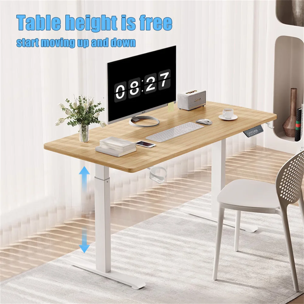 Electric Standing Desk Adjustable Height Memory Height Settings, Sit Stand Up Desk for Home Office & Computer Workstation