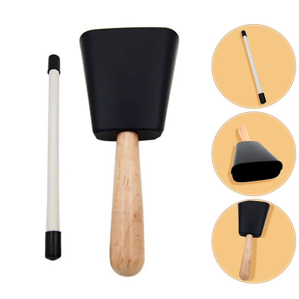 

1 set 1 Set Wood Cowbell Kids Football Cowbell Musical Instrument Percussion Drum Accessory Early Learning Gift For Children