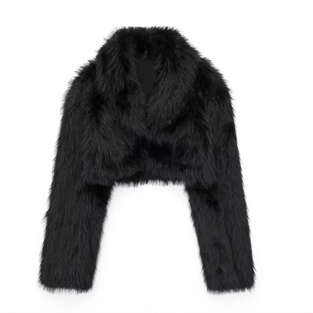 

Mia Muse Boutique женское плюшевое пальто с длинными рукавами и лацканами, скромный модный простой дизайн для осени и зимы, милая одежда для свиданий