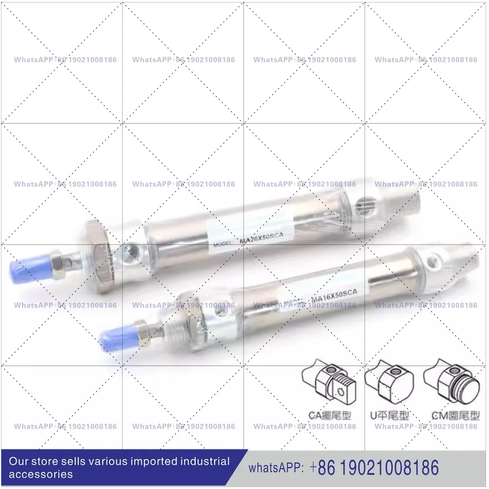 Mini cylinder MAC20/25/32X25X50X75X100X150X200SCA with buffer genuine