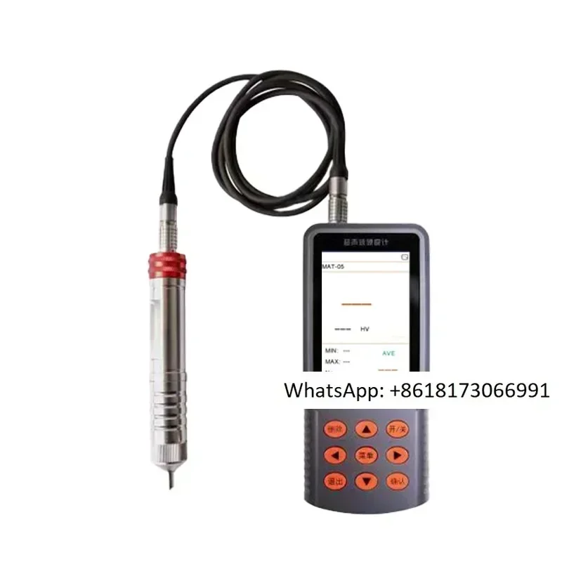 Multi calibration function ultrasonic hardness tester for non-destructive portable testing of surface and