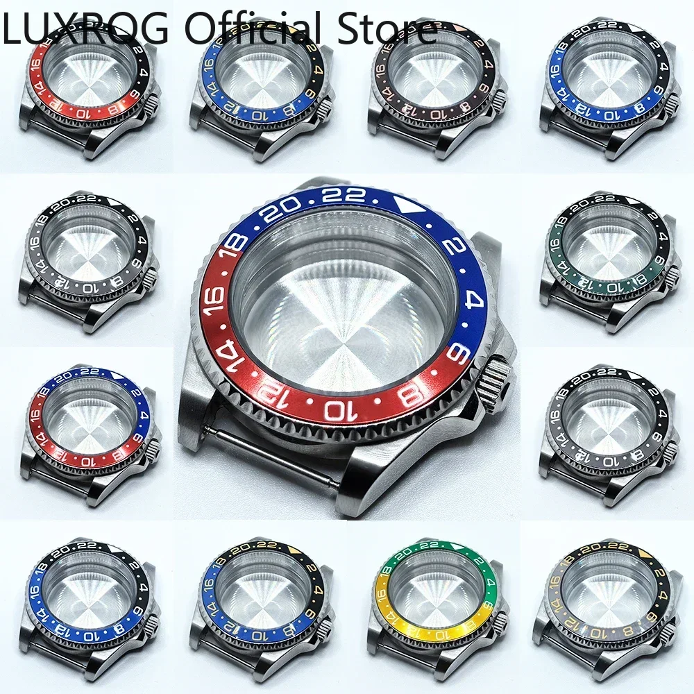 حافظة NH35 متينة مع زجاج شفاف لساعة SUB GMT Mod - حافظة ساعة 40 ملم متوافقة مع NH3، NH35، NH36، NH73، NH38، NH