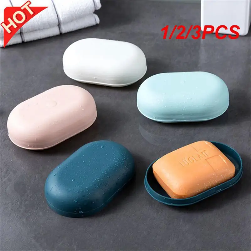 1/2/3PCS Storage Box Handmade Portable Dark Blue Fashion Meat Powder Multifunction Travel Soap Dish Household Products