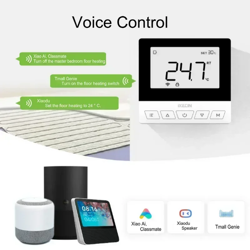 Smart Home Thermostat Warm Floor Heating Gas Boiler WiFi Water Thermoregulator Matter alexa life assistant homekit termostato