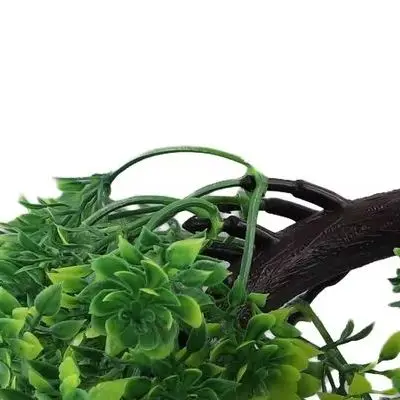 Simulation Bonsai Potted Plant Plastic Fake Flower Greenery Ornament For Home Garden Desk Table Decor No Maintenance 19cm