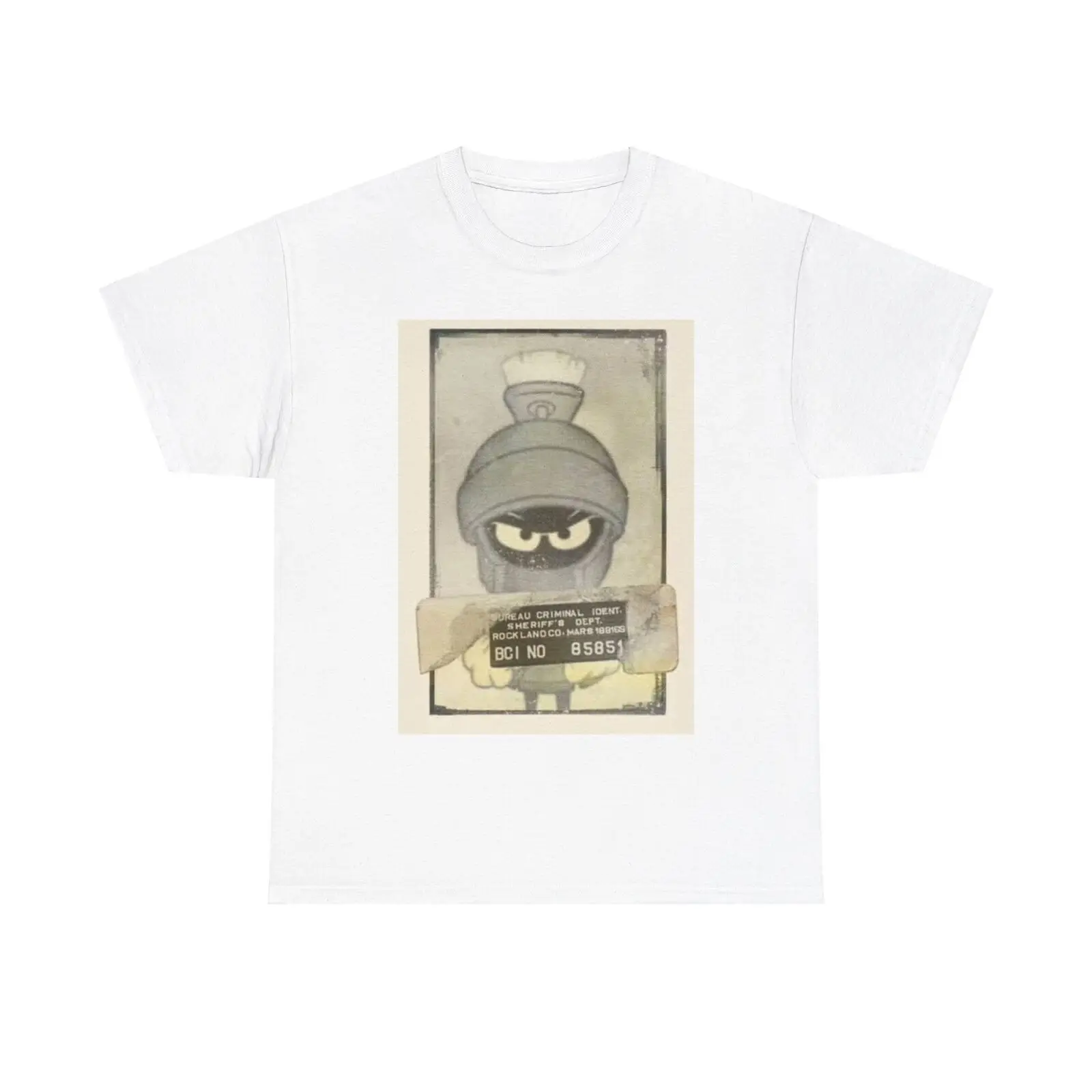 Marvin The Martian Vintage Poster T Shirt Space Retro Heavy Cotton