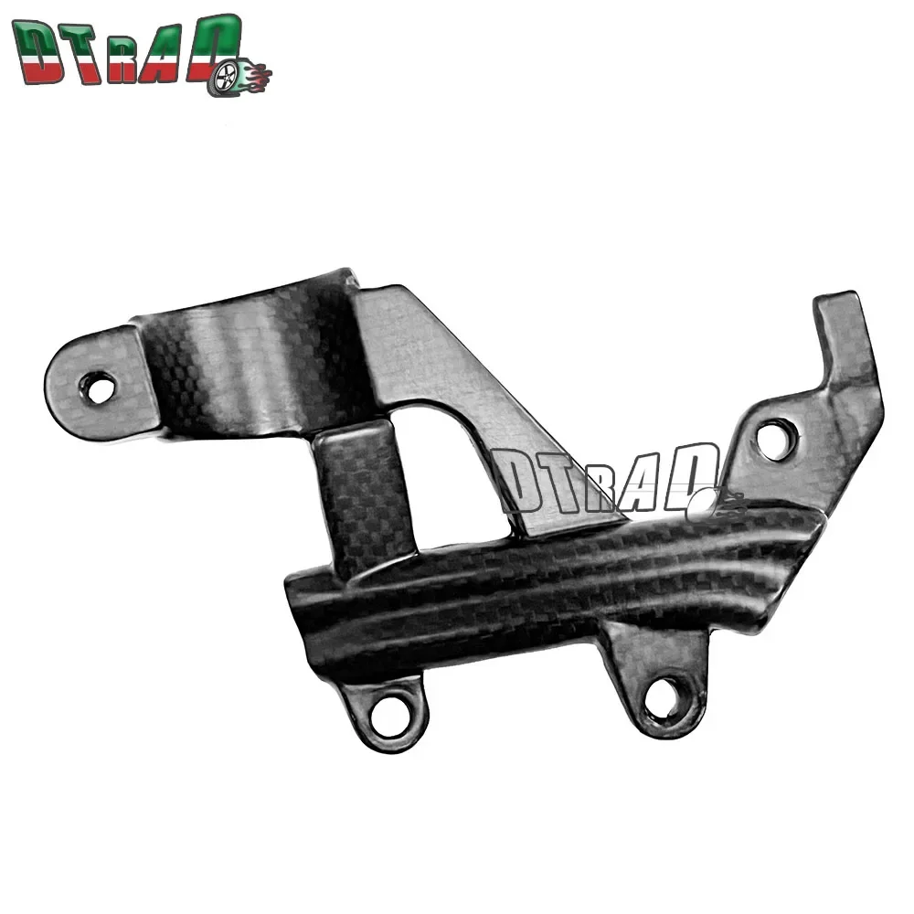 For DUCATI Panigale V4 V4S V4R SP 2018-2021 Full Carbon Fiber Rear Brake Oil Pot Bracket Brake Line Cover Motorcycle Accessories