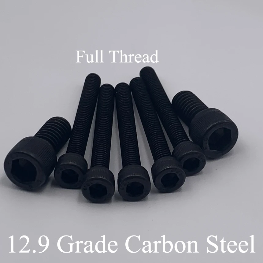 

M10 M10*1.25*20/25 M10x1.25x20/25 1.25mm Pitch 12.9 Grade Carbon Steel Full Fine Thread Cap Allen Head Bolt Hexagon Socket Screw