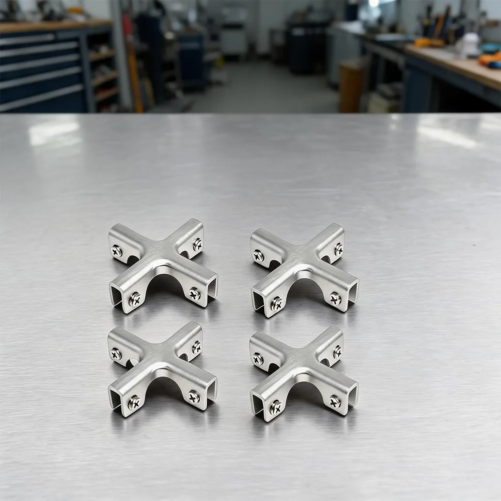 Aluminum Alloy Glass Bracket Intended for Panel Linking Applications Where For 4mm to 8mm Thickness Glass or Is Employed