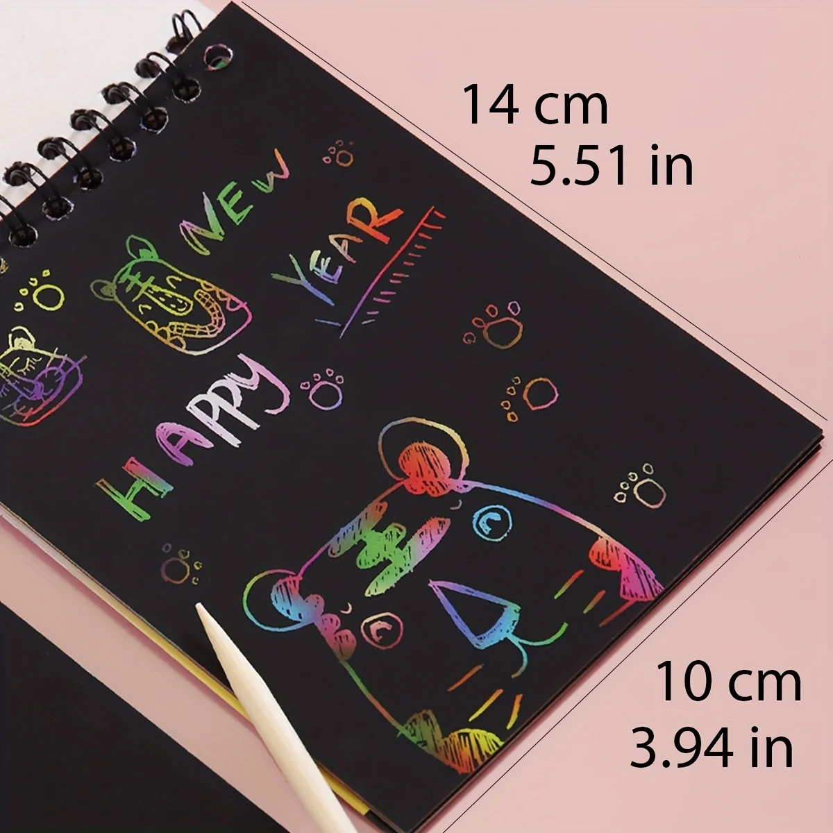 10 แผ่น Magic Rainbow สี Scratch Art ภาพวาดกระดาษการ์ดชุดกระดานวาดภาพการ์ตูนเด็ก DIY ของเล่นเพื่อการศึกษา Magic สี