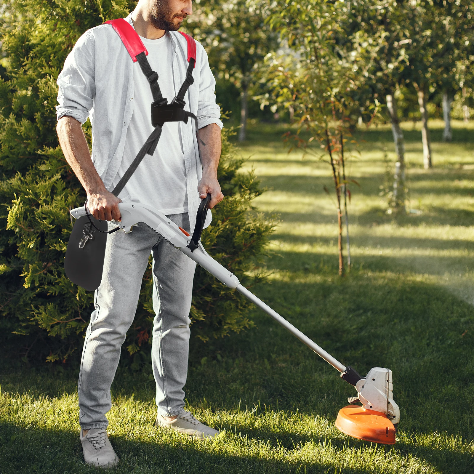 Tracolla imbottita per tosaerba per tagliaerba Accessori per attrezzi da giardinaggio durevoli e regolabili Parti per erbacce