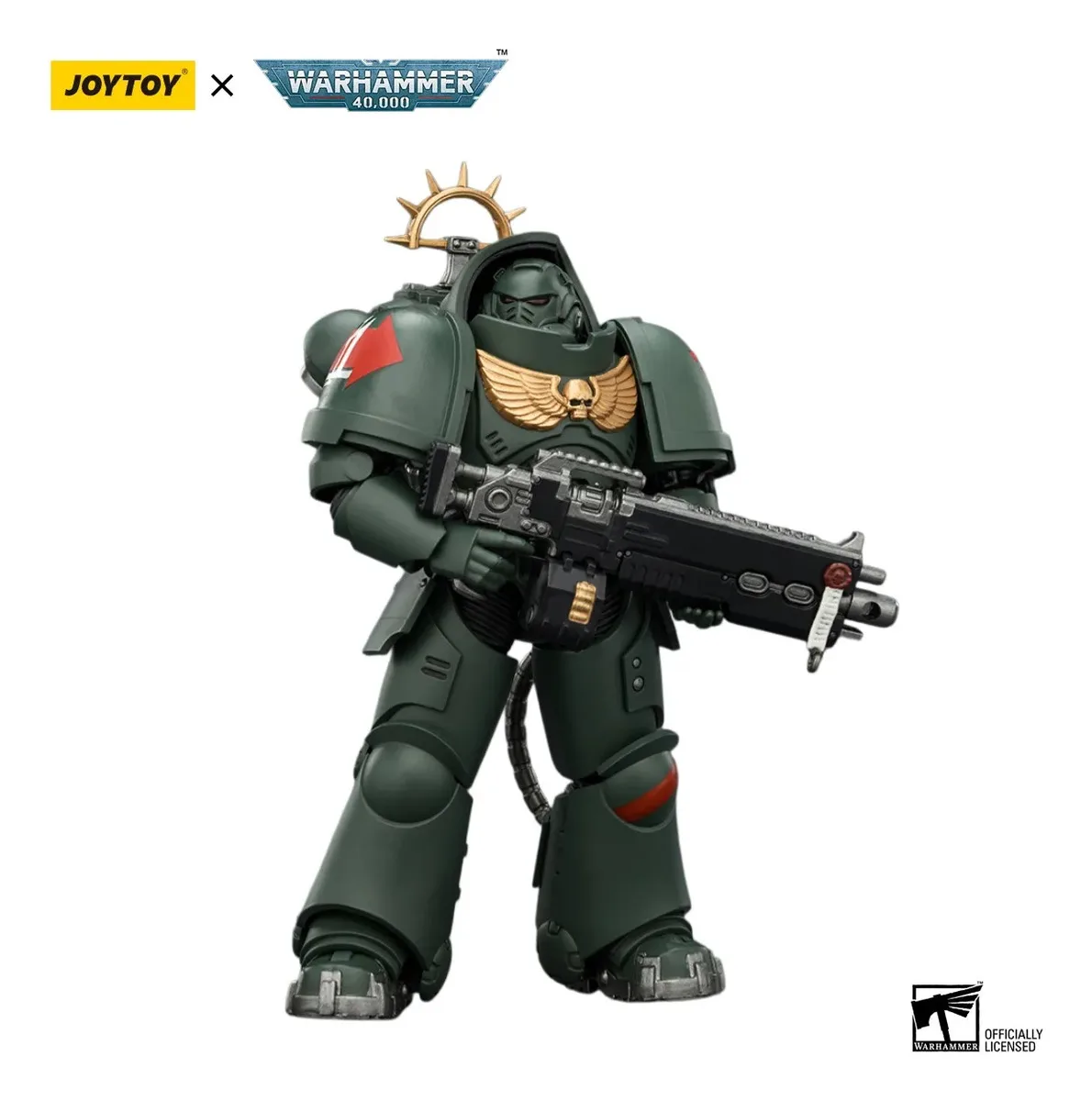

Фигурка JOYTOY Warhammer 40000/40k Game Edition Dark Angels Heavy Intercessor с тяжелым болтовым ружьем и болтовым пистолетом