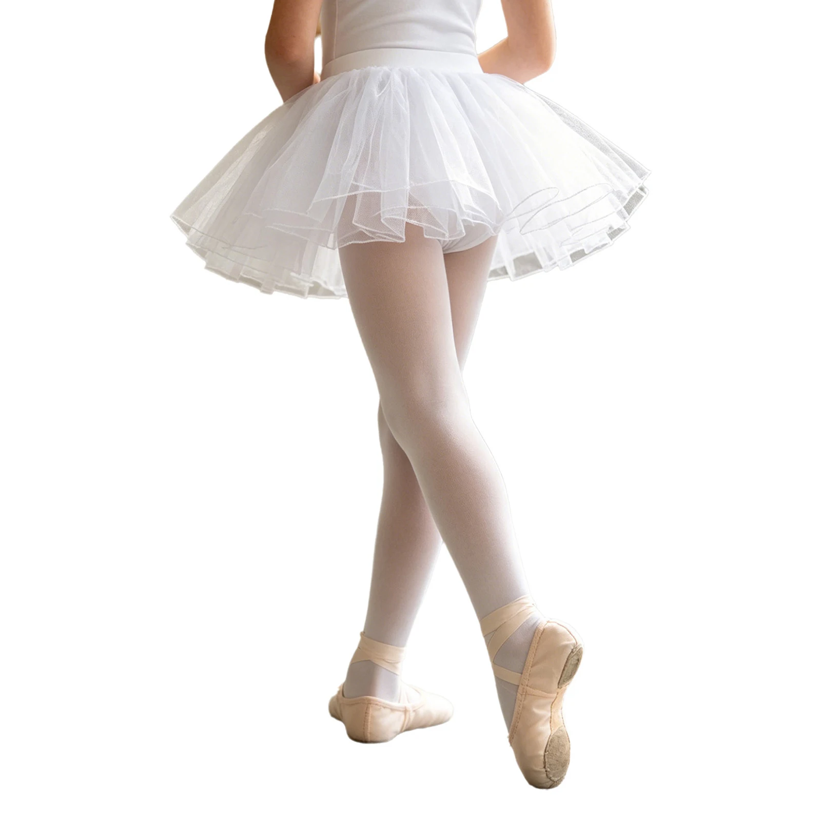 Girls Kids Ballet Tutu Puffy Skirts Ballerina 3D Flowers Ballet Dance Tutu Child Performance Stage Wear Ballet Tutu Short Skirts