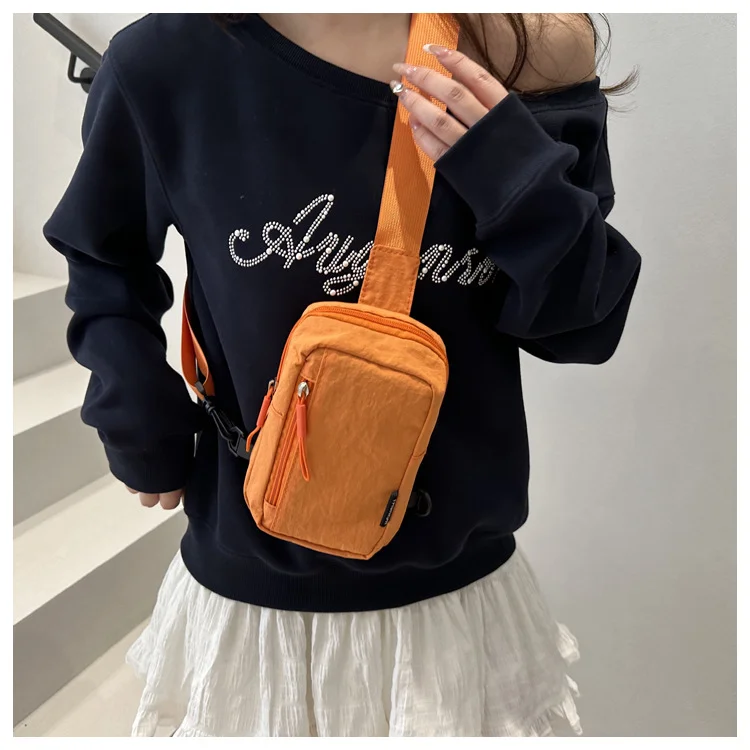 Leichte und einfache Handytasche, Brusttasche, lässige Umhängetasche, 2025, neue Sommer-Kleintasche, kleiner Radrucksack für Damen – Detail 16