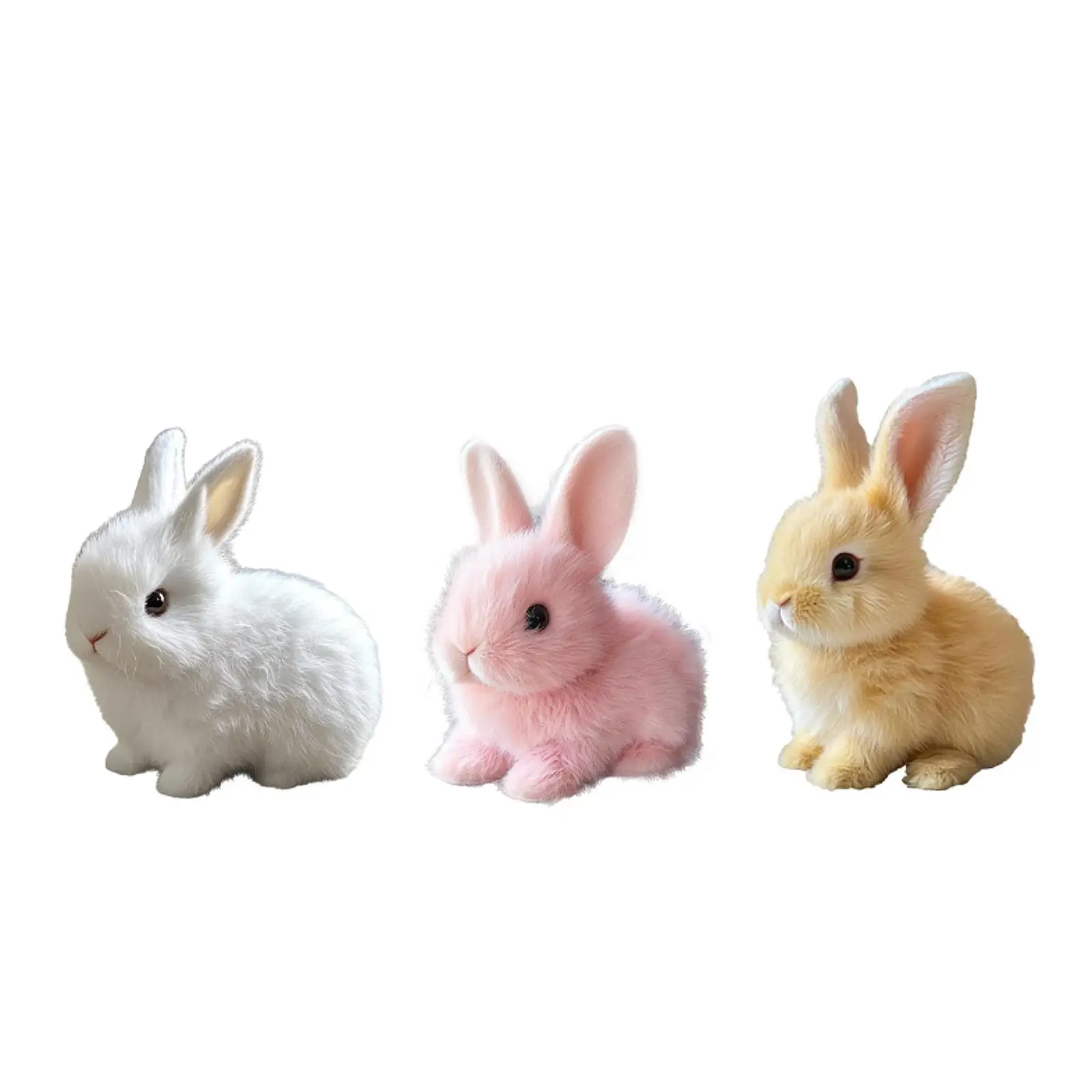 Lapin en peluche électronique, compagnon de carottes, Animal en peluche pour nourrissons