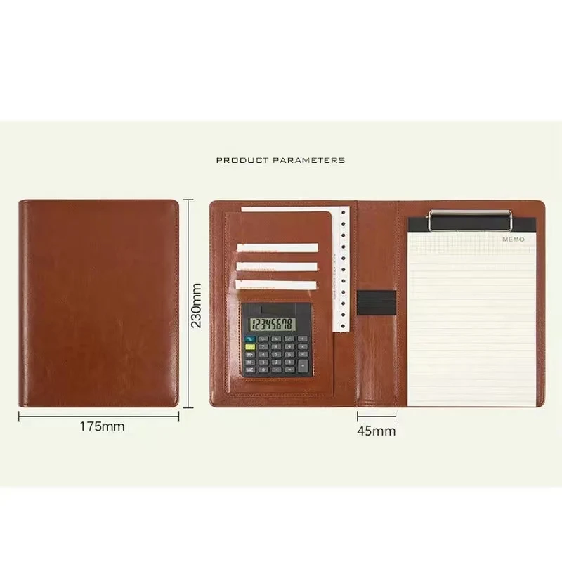 multi-functional A5 filing folder sales business manager contract folder office paper clipboard writing pad notepad calculator