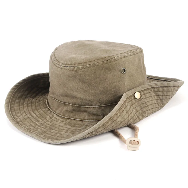 

Panama Sun Hats For Men 2024 Outdoor Fishing Cap Wide Brim Anti-UV Protection Women Bucket Hat Summer Hiking Fisherman Caps