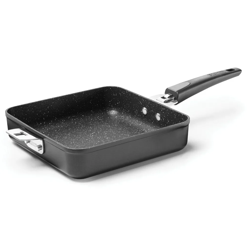 

9-inch Skillet/square Pan with T-lock Removable Handles