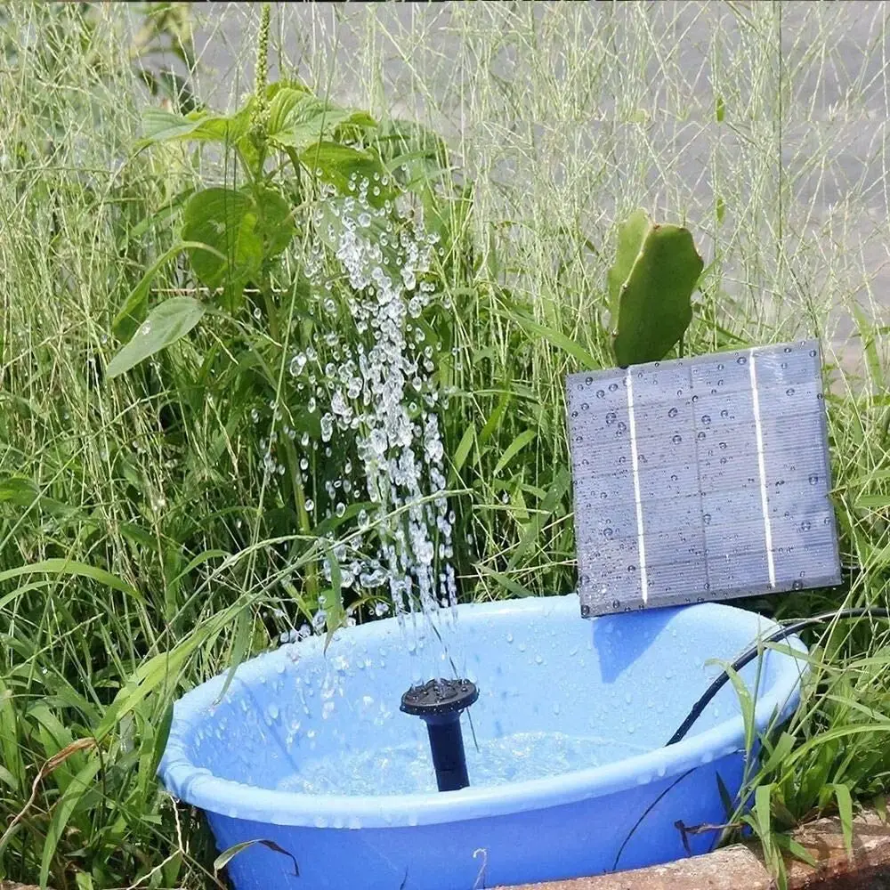 Mini Solar Panel Water Pump DC Brushless DIY Solar Fountain Pump 4 Nozzles 200L/H Solar Water Fountain Garden