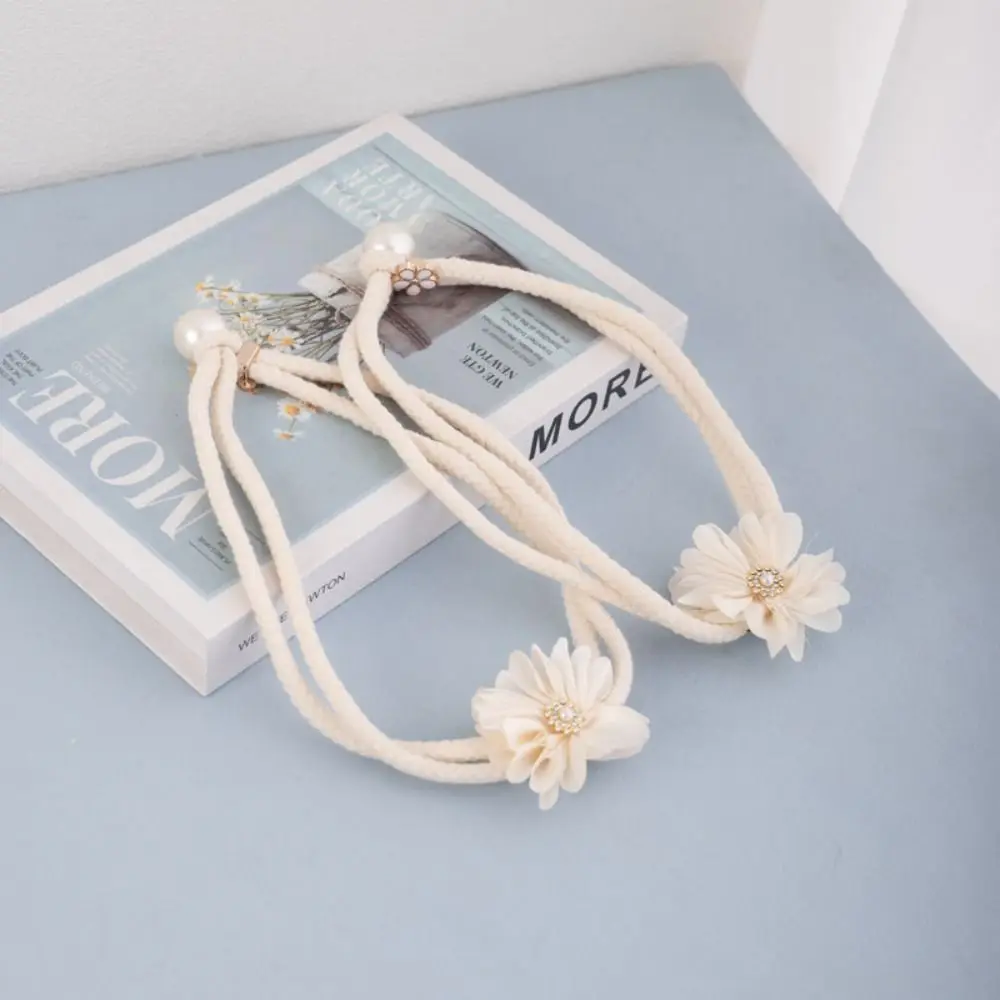Trendy Adjustable Curtain Tiebacks Flower Elegant Curtain Holdback Modern Curtain Strap