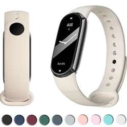 Correa de silicona para reloj inteligente, pulsera deportiva de repuesto para xiaomi Mi band 8, 9, NFC